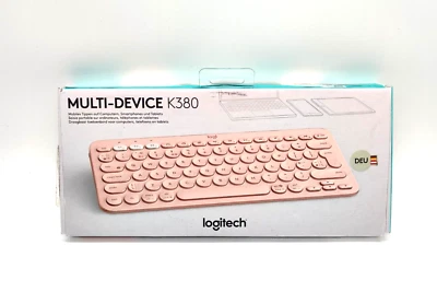 Logitech K380 Multi-Device Bluetooth Tastatur Rosa - QWERTZ DE Layout - Bild 1 von 4