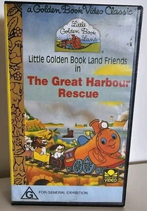 LITTLE GOLDEN BOOK LAND THE GREAT HARBOUR RESCUE A GOLDEN BOOK VIDEO CLASSIC VHS - Picture 1 of 7