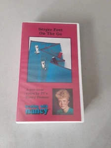 Sewing With Nancy - Serger Feet on the Go (VHS, 1991) Nancy Zieman, Like New - Picture 1 of 3