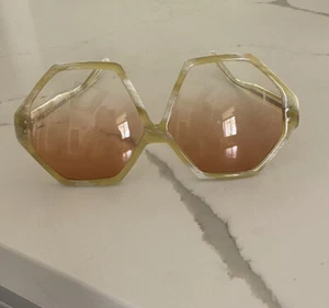 Vintage AA Sutain Octagonal Oversized Sunglasses - Picture 1 of 9