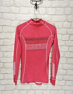 Helly Hansen 57% Merino wool Pink Women's Thermo Base Layer Size M - Picture 1 of 6