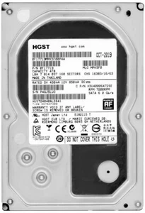 FESTPLATTE HGST UltaStar 7K4000 4TB 7200U/min 64MB SATA HUS724040ALE641 3.5''  - Bild 1 von 3