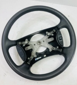 2001-2004 Dodge Dakota Durango Steering Wheel Black Rubber W/Cruise Control  OEM - Picture 1 of 17