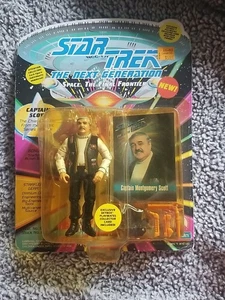 Star Trek Next Generation Captain Scott Playmates 1993, In Plastic, #6029 - Picture 1 of 3