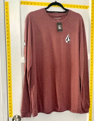 Volcom Men's Iconic Stone LS T-Shirt - New Models Different Colors, Size M- XXL - Image 1 of 4