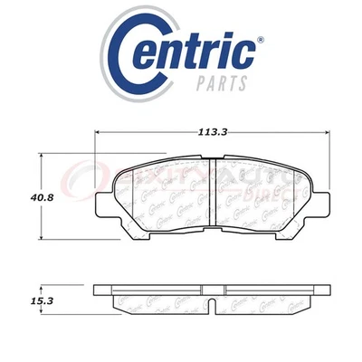 Centric C-TEK Metallic Disc Brake Pads for 2008-2013 Toyota Highlander 2.7L pj Foto 1 de 4