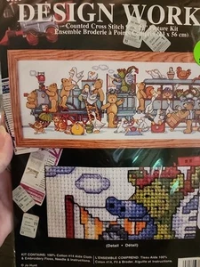 Counted Cross Stitch Design Works Geese Bears Train 9699 New Sealed  - Picture 1 of 6