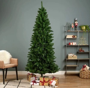 Everlands Lodge Slim Pine Classic Christmas Tree Green 5FT  - Picture 1 of 5