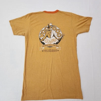 Camiseta Vintage Voodoo Donuts Portland Oregon Amarela Tamanho Médio - Imagem 1 de 4