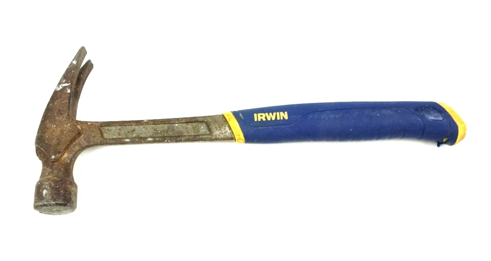 Irwin Smooth Faced Steel Handle Rip Claw Hammer Soft Grip - Image 1 of 4