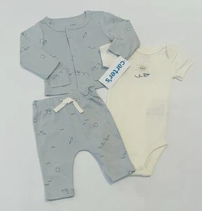 Carters Recién Nacido Bebé Niño Ropa Pantalones Body Chaqueta 3 Piezas Conjunto Lindo Conjunto Nuevo - Imagen 1 de 3