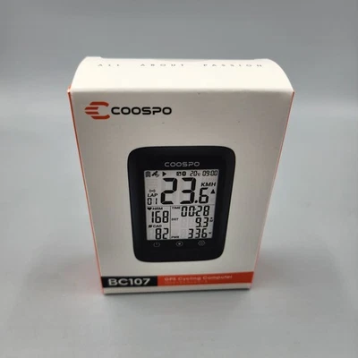 COOSPO Bike Wireless GPS Cycling Computer GPS Bike Tracker BC107 / NEW - Image 1 of 4