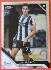 Topps Chrome SPFL 2021/22 Jamie McGrath of St Mirren base card