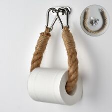 Vintage Hand Towel Hanging Rope Toilet Paper Roll Holder Stand Home Bathroom BS