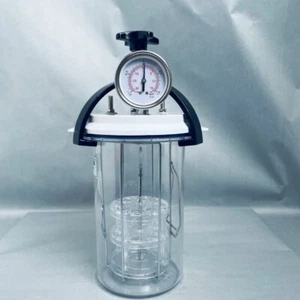 Anaerobe Dose 3,5 l mit weißem Deckel, Klemme, Einsatz und Manometer - Bild 1 von 5