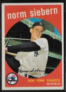 1959 Topps Baseball Norm Siebern #308! Geringer Versand für mehrere Artikel! - Bild 1 von 2