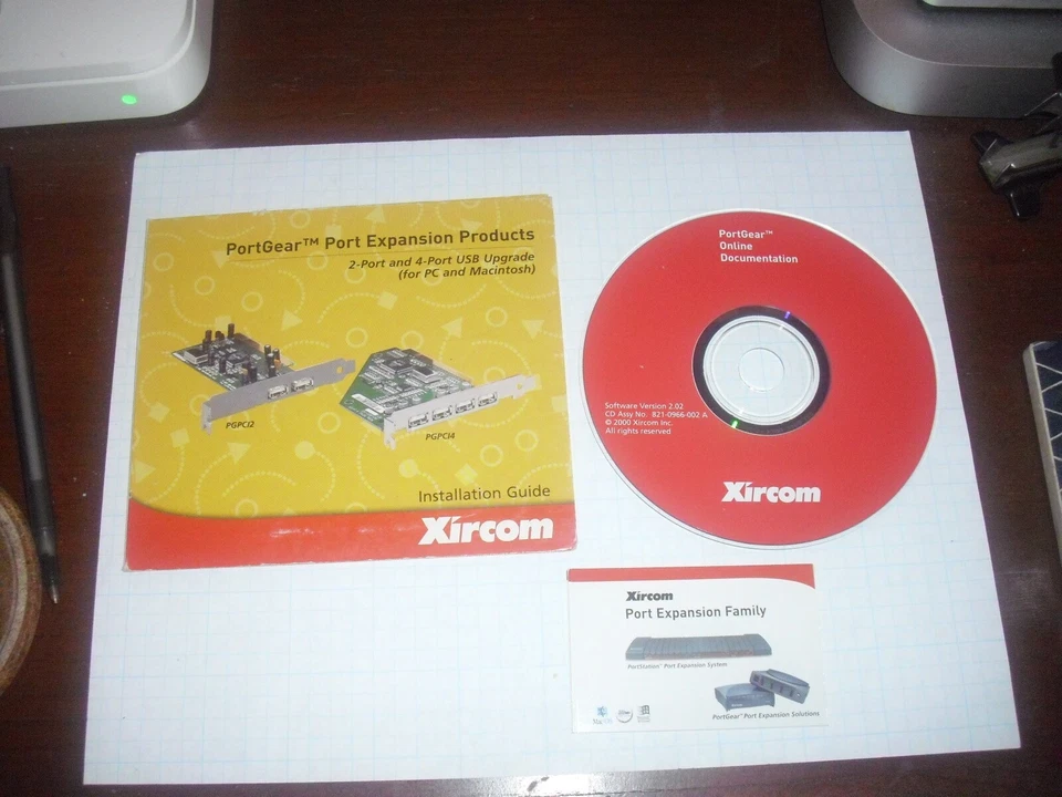 Xircom PortGear Manuals, Driver & Software CD, v2.02, 2000 for Windows & Mac OS - Image 1 of 1