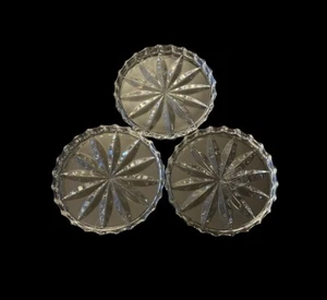 Vintage Illusions by samobor handcut and handblown crystal coasters Set Of 3 - Picture 1 of 8