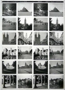 Educa.Stereo.France.11.Maine et Normandie.Mt St Michel.12 Vues.Photos sur verre. - Picture 1 of 2
