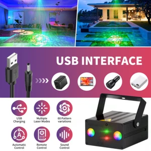 1560 Pattern RGB+UV LED RG Laser Light Projector Stage DJ Disco Party Show Light - Picture 1 of 19