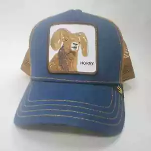 Esclusivo cappello da camionista Goorin bros The Farm HORNY Big Horn Ram autentico limitato - Foto 1 di 4