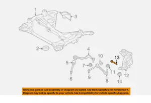 for BMW OEM 12-24 228i Gran Coupe Suspension Components-Knuckle Bolt 31306798530 - Picture 1 of 1