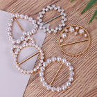  5 Pcs Decorative Buckle Pearl Sequin Tie Scarf Clip Ring Tee Shirt Buckles