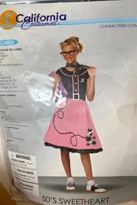 Poodle Skirt Dress Costume. 50's Sweetheart. Girl's Size M (8 - 10) - Picture 1 of 2