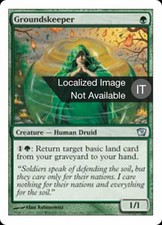 1X Groundskeeper Ninth Edition NM/EX FOIL Italian MTG CARD