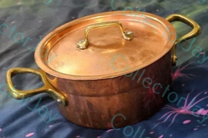 TOP QUALITY VINTAGE 'WAGNER' WEST GERMAN COPPER SAUCEPAN & LID - Picture 1 of 4