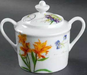 BERNARDAUD; WILLIAMS SONOMA JARDIN DES FLEURS Sugar Bowl and Lid Discontinued- - Picture 1 of 12