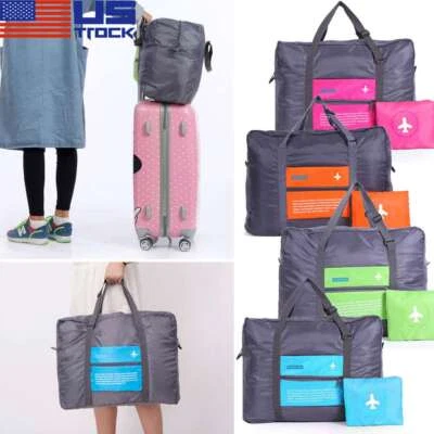 Portable Foldable Travel Storage Luggage Carry-on Big Hand Shoulder Duffle Bag - Image 1 of 4