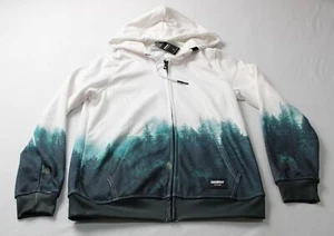 Fresh Hoods Unisex Adult's High Sector Zip Up Hoodie BE5 White Large NWT - Picture 1 of 4