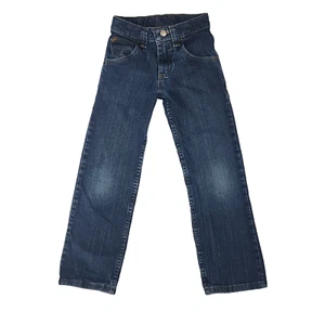 Wrangler Jeans Youth Boys Kids 8 Slim Blue Denim Adjustable - Picture 1 of 5