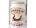 Tongue Of Lizard, Witchy White Ceramic Storage Jar, Witchy Gifts