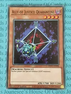 Tarjeta Ally of Justice Quarantine HAC1-EN088 Yu-Gi-Oh 1a Edición Nueva - Imagen 1 de 3