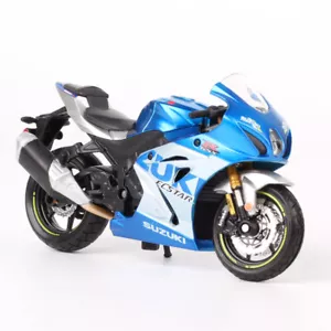 1/18 Scale Bburago SUZUKI GSX R1000R 2021 Diecast Model Motorcycle Toy Bike - Picture 1 of 14