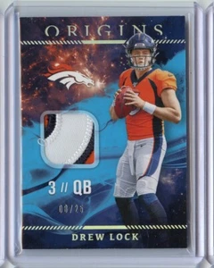 Drew Lock 2019 Panini Origins Rookie Patch 8/25 #RP-3 Patch RC - Picture 1 of 2