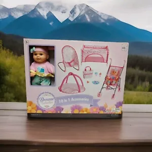 Dream Collection 10 In 1 Accessories Baby doll Bundle with extras Christmas Gift - Picture 1 of 5