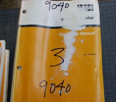 CASE 9040 Excavator  Crawler Owner Operator Maintenance Manual book 1993 GUIDE - Image 1 of 4