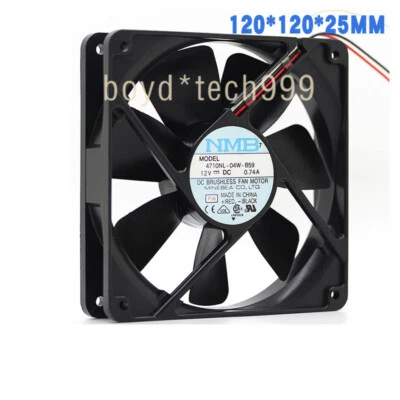 For NMB Chassis Brushless Fan Motor 4710NL-04W-B59 120*120*25MM DC12v 0.74A - Image 1 of 4