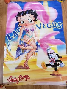 Vintage Betty Boop 1994 "Las Vegas" Features Syndicate Poster BITTE LESEN - Bild 1 von 11