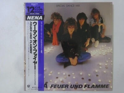 Nena Feuer Und Flamme Epic International 12 3P-633 Japan shrink VINYL LP OBI - Image 1 of 3