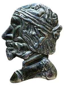 "WHATS ON MAN'S MIND" VINTAGE BELT BUCKLE - Picture 1 of 3