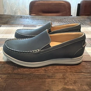 Samuel Hubbard Herren 11 "Blue Skies" Slipper Treibholz blau Leder 2318 - Bild 1 von 7