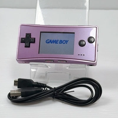Nintendo Game Boy Micro Purple with AC Charger -- GOOD Condition - Image 1 of 4