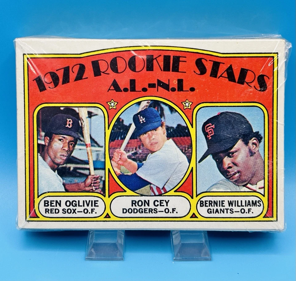 Paquete de violonchelo Topps Baseball 1972 sexta serie AL-NL Rookie Stars Front Foto 1 de 4