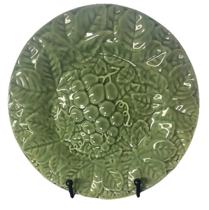 Bordello Pinhiero Majolica Plates set of 6 Potugal 8" fruit green vintage - Picture 1 of 7