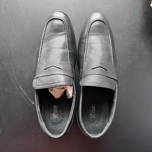 Herren Schwarz Elegant Schuhe Größe 12 EU46 Halbschuhe Slipper Formell Business Freizeit XRW - Bild 1 von 6