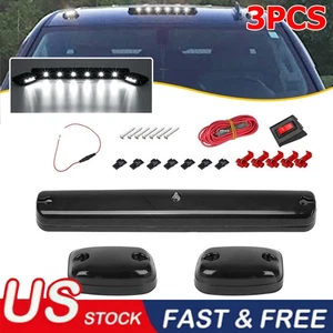 Conjunto de luces marcadoras de techo LED blancas completas para Chevy GMC 2500HD 3500HD 07-up 3 piezas - Imagen 1 de 12